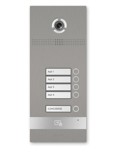 BI-04FB SILVER. Вызывная панель IP-домофона. BAS-IP во Владивостоке