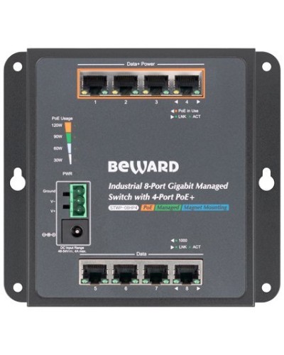 STWP-08HP4. Коммутатор 8-портовый. Beward во Владивостоке