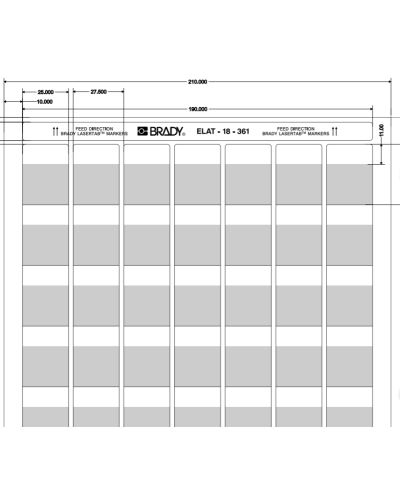 ELAT-18-361-2.5 (уп. 2500 шт.): Этикетка во Владивостоке