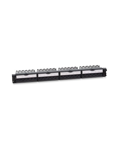 PL-24-KJ-RJ45-Cat.6-180T (11831c): Патч-панель 19" (1U), 24 порта RJ-45, категория 6, с задним кабельным организатором во Владивостоке