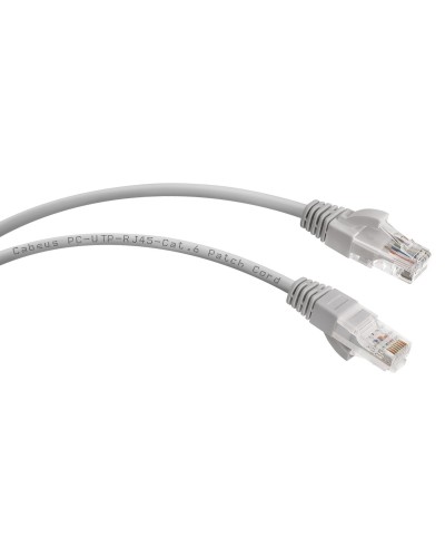 PC-UTP-RJ45-Cat.6-0.3m (7272c), серый. Патч-корд медный. CABEUS во Владивостоке