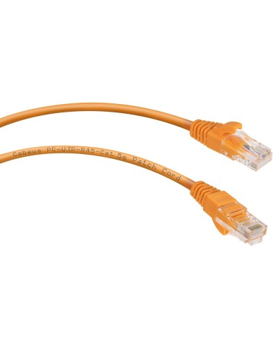 PC-UTP-RJ45-Cat.5e-2m-OR-LSZH (9523c), оранжевый. Патч-корд медный. CABEUS во Владивостоке