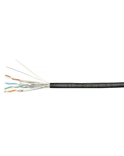 STP-4P-Cat.6a-SOLID-OUT-LSZH-UV (7198c). Кабель «витая пара» (LAN) для структурированных систем связи. CABEUS во Владивостоке