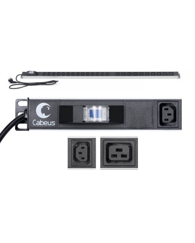 PDU-16-14C13-10C19-B-C14 (9553c). Блок розеток. CABEUS во Владивостоке