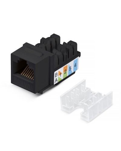 KJ-RJ45-Cat.5e-90-SW-BK (10101c): Вставка Keystone Jack RJ-47 во Владивостоке