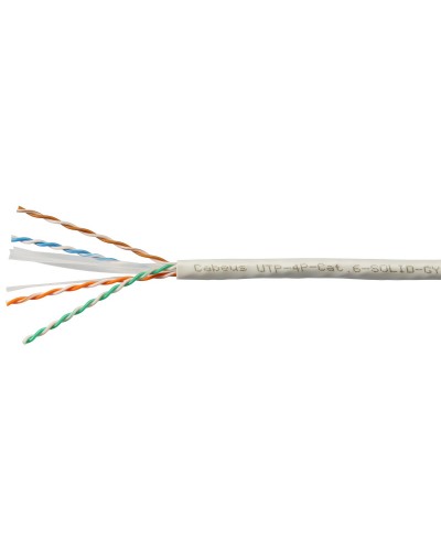 UTP-4P-Cat.6-SOLID-LSLTx-GY-100 (11143c-5). Кабель «витая пара» (LAN) для структурированных систем связи. CABEUS во Владивостоке