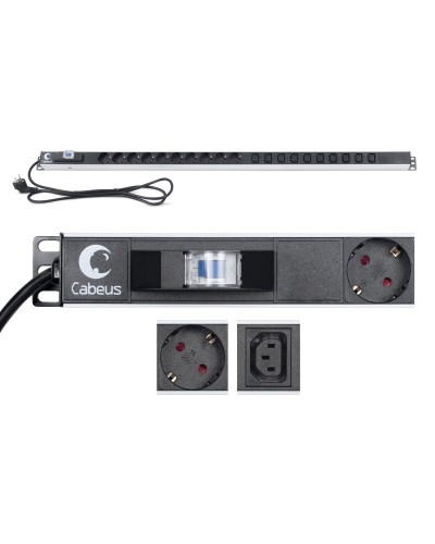PDU-16-10S-10C13-B (9552c). Блок розеток. CABEUS во Владивостоке