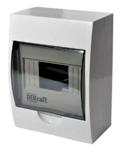 ЩРН-П-8 IP41 настенный (31010DEK). Щиток модульный с прозрачной дверцей. DEKraft во Владивостоке