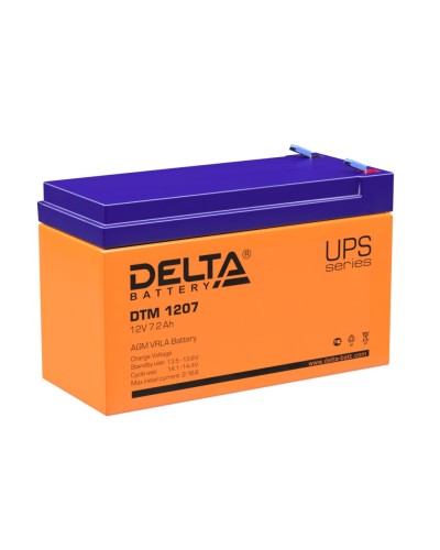 Delta DTM 1207. Аккумулятор герметичный свинцово-кислотный. Delta во Владивостоке