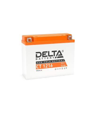 Delta CT 1216. Аккумулятор герметичный свинцово-кислотный стартерный. Delta во Владивостоке
