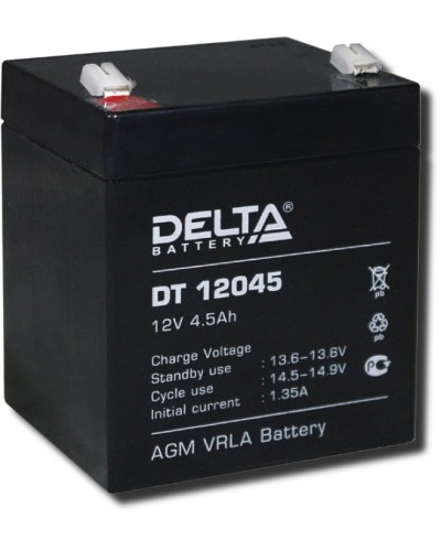 Delta DT 12045. Аккумулятор герметичный свинцово-кислотный. Delta во Владивостоке