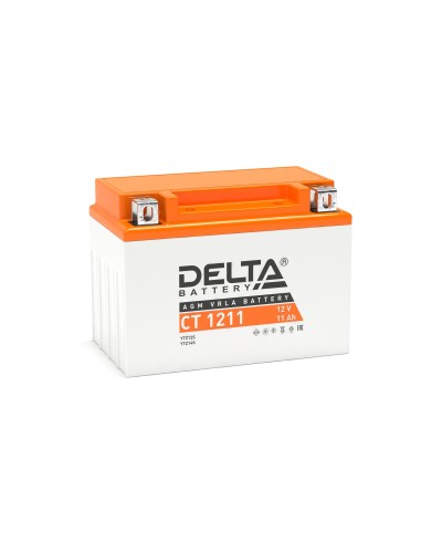 Delta CT 1211. Аккумулятор герметичный свинцово-кислотный стартерный. Delta во Владивостоке