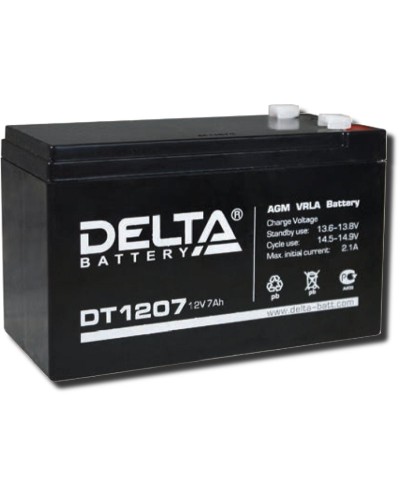 Delta DT 1207. Аккумулятор герметичный свинцово-кислотный. Delta во Владивостоке