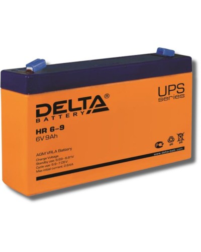 Delta HR 6-9. Аккумулятор герметичный свинцово-кислотный. Delta во Владивостоке