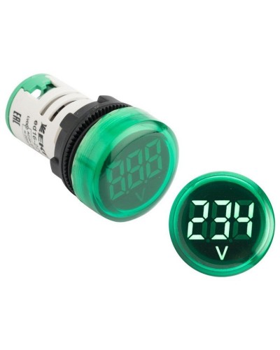 ED16-22VD (ed16-22vd-g). Индикатор значения напряжения зеленый. EKF во Владивостоке