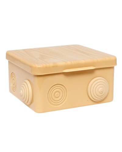 КМР-030-014 с крышкой (100х100х55) светлое дерево IP54 (plc-kmr-030-014-s). Коробка распределительная. EKF во Владивостоке