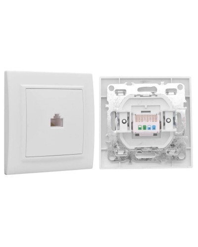 Минск Розетка RJ-45 1-местная СП (ERK01-035-10). Розетка RJ-45 1-местная СП. EKF во Владивостоке