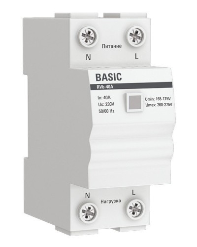 RVb-40A Basic (rvb-40a). Реле напряжения. EKF во Владивостоке