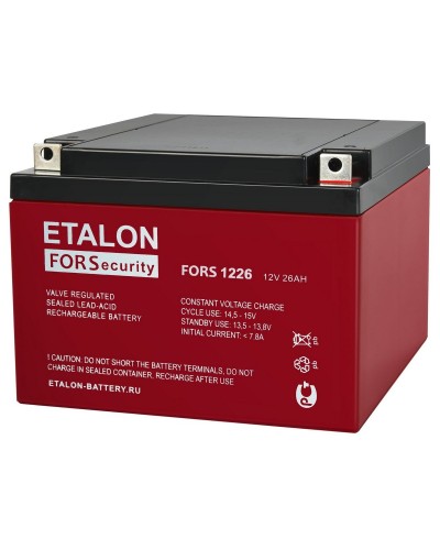 ETALON FORS 1226. Аккумулятор герметичный свинцово-кислотный. ETALON во Владивостоке