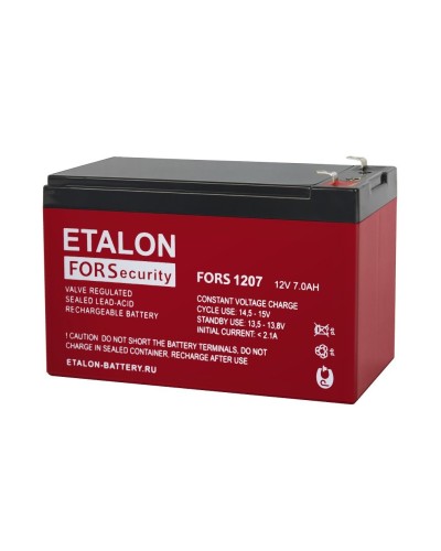 ETALON FORS 1207. Аккумулятор герметичный свинцово-кислотный. ETALON во Владивостоке