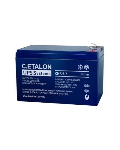 C.ETALON CHR 6-7. Аккумулятор герметичный свинцово-кислотный. ETALON во Владивостоке