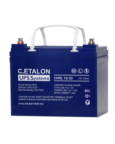 C.ETALON CHRL 12-33. Аккумулятор герметичный свинцово-кислотный. ETALON во Владивостоке