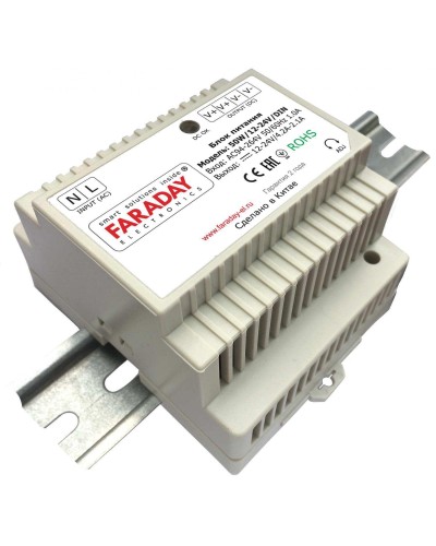 50W/12-24V/DIN. Блок питания. FARADAY во Владивостоке