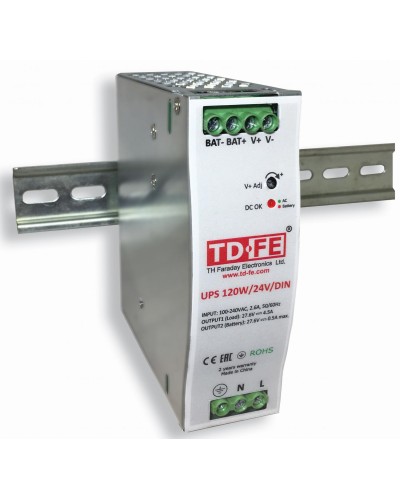 UPS 120W/24V/DIN. Блок бесперебойного питания. FARADAY во Владивостоке