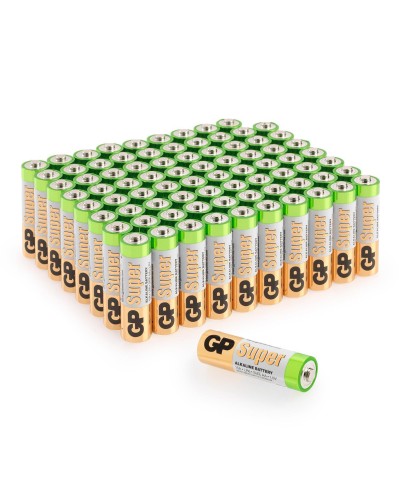GP Super Alkaline 15A AA (GP 15A-2CRVS80), упак. 80 шт.. Алкалиновые батарейки. GP Batteries во Владивостоке