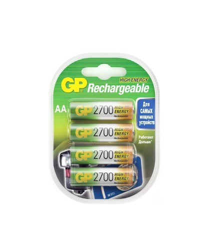 GP 270AAHC AA (GP 270AAHC-2DECRC4), упак. 4 шт.. Перезаряжаемые аккумуляторы. GP Batteries во Владивостоке
