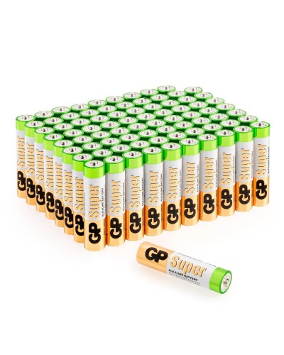 GP Super Alkaline 24A AAA (GP 24A-2CRVS80), упак. 80 шт.. Алкалиновые батарейки. GP Batteries во Владивостоке