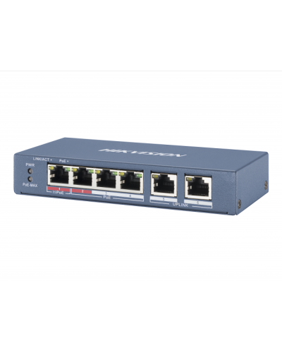 DS-3E0106HP-E. Коммутатор с питанием POE. Hikvision во Владивостоке