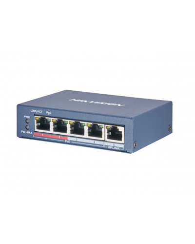 DS-3E0105P-E(B). Коммутатор с питанием POE. Hikvision во Владивостоке