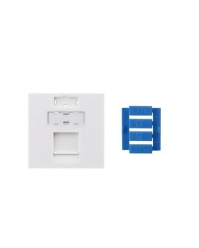 SIP3-1K-M45-45. Вставка 45x45 для 1 модуля Keystone Jack, со шторкой. Hyperline во Владивостоке