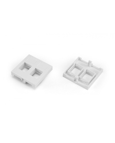 SIP2-2N-M45-45. Вставка 45x45 (аналог Mosaic) для 2х модулей формата Keystone Jack. Hyperline во Владивостоке