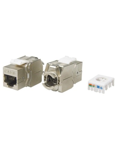 KJ8-8P8C-C6-180-TLS-SH-F-WH. Вставка Keystone Jack RJ-45. Hyperline во Владивостоке