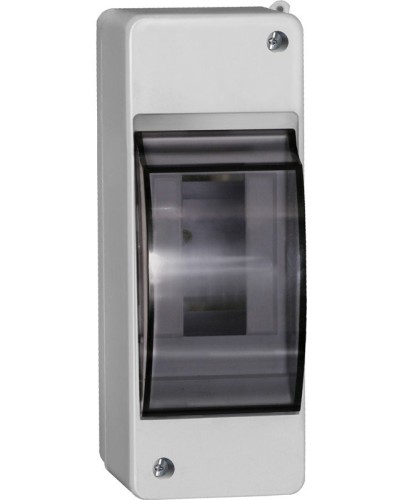 Корпус пластиковый КМПн 2/2 IP30 белый KREPTA 3 (MKP42-N-02-30-20). Щиток модульный с прозрачной дверцей, настенный. IEK во Владивостоке
