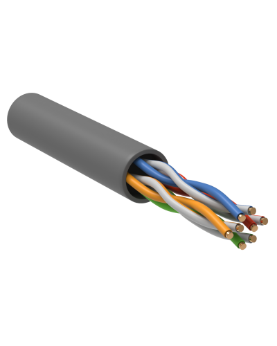 GENERICA U/UTP кат. 5 CCA 100МГц 4 пары PVC INDOOR серый (BC1-C504-111-305-G). Кабель «витая пара» (LAN) для структурированных систем связи. IEK во Владивостоке