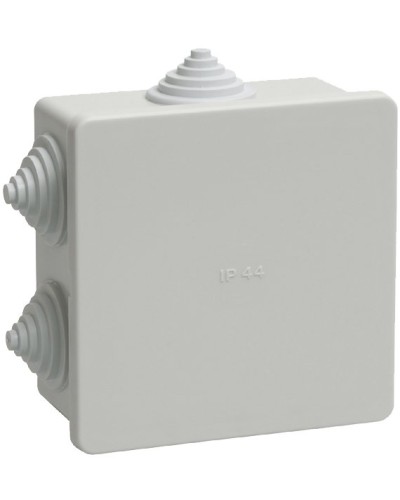 Коробка распаячная КМ41235 85х85х40 открытой проводки IP44 6 гермовводов серая (UKO11-085-085-040-K41-44). Коробка распаячная безгалогенная (HF). IEK во Владивостоке
