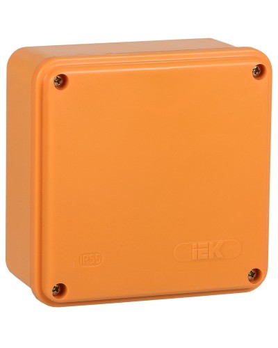 Коробка распаячная огнестойкая ПС 100х100х50 6P 6мм² IP44 гладкие стенки (UKF20-100-100-050-6-6-09). Коробка распаячная огнестойкая безгалогенная (HF). IEK во Владивостоке