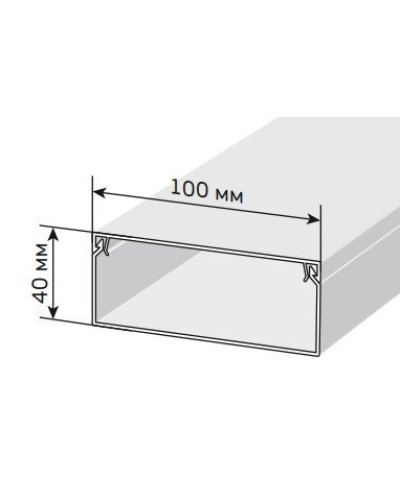 Короб 100х40 ЭЛЕКОР (CKK10-100-040-1-K01). Кабель-канал с двойным замком. IEK во Владивостоке