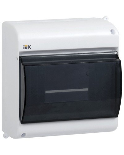 Корпус пластиковый КМПн 2/4 IP30 белый KREPTA 3 (MKP42-N-04-30-12). Щиток модульный с прозрачной дверцей, настенный. IEK во Владивостоке
