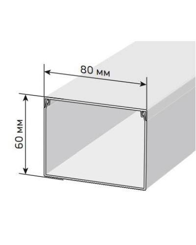 Короб 80х60 ЭЛЕКОР (CKK10-080-060-1-K01-008). Кабель-канал с двойным замком. IEK во Владивостоке