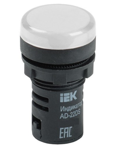 Лампа AD22DS (LED) матрица D22 мм 230В белый (BLS10-ADDS-230-K01). Светосигнальный индикатор. IEK во Владивостоке