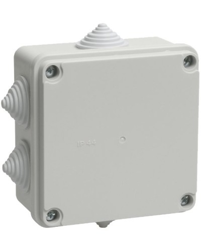 Коробка распаячная КМ41233 100х100х50 открытой проводки IP44 6 гермовводов серая (UKO11-100-100-050-K41-44). Коробка распаячная безгалогенная (HF). IEK во Владивостоке