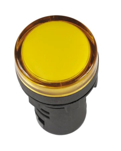 Лампа AD22DS (LED) матрица D22 мм желтый 12В AC/DC желтый (BLS10-ADDS-012-K05). Светосигнальный индикатор. IEK во Владивостоке