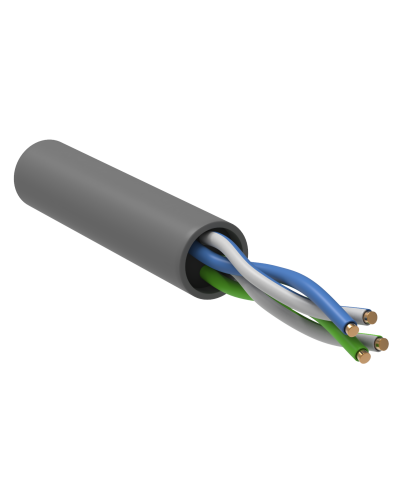 GENERICA U/UTP кат. 5E 100МГц 2 пары PVC INDOOR серый (BC1-C5E02-111-305-G). Кабель «витая пара» (LAN) для структурированных систем связи. IEK во Владивостоке