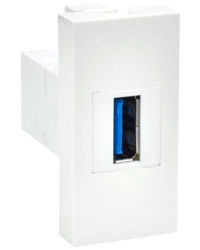 Розетка USB A 3.0 PRIMER РКЮ-10-00-П белый IEK (PR-KK40D-RU-0-1-A3-K01). Розетка USB. IEK во Владивостоке
