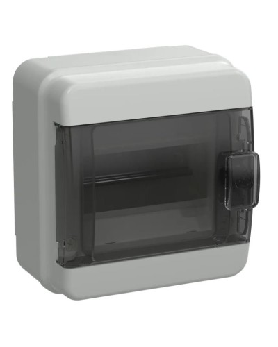 Корпус пластиковый КМПн-6 IP65 TEKFOR (TF5-KP72-N-06-65-K03-K02). Корпус модульный пластиковый черная прозрачная дверь. IEK во Владивостоке