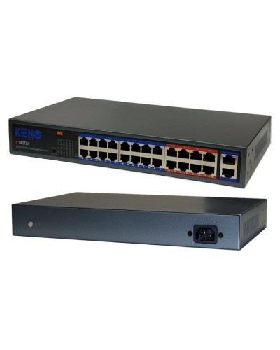 KN-SW2402POE+. Коммутатор с питанием по PoE. KENO во Владивостоке